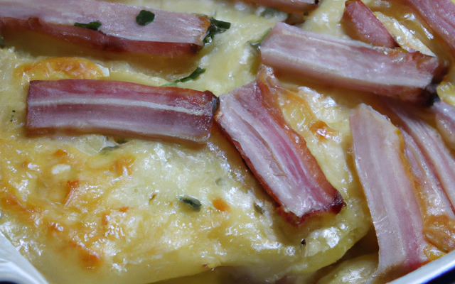 Gratin dauphinois au jambon cru