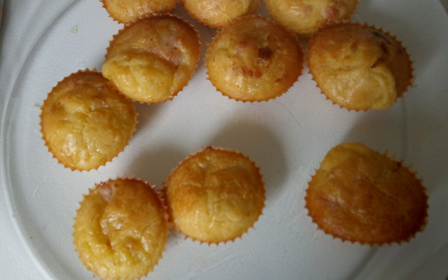 Muffins courgettes et lardons