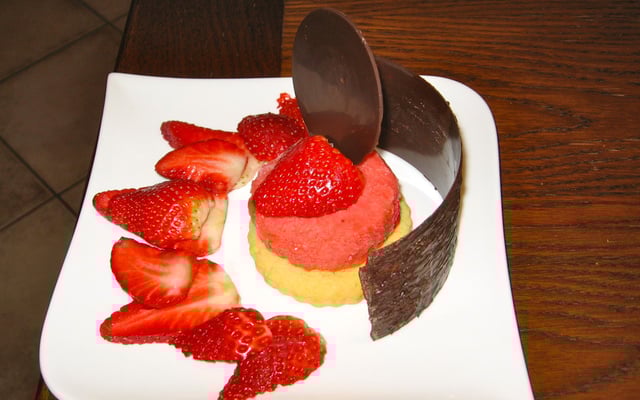 Ronde de fraises et chocolat facile