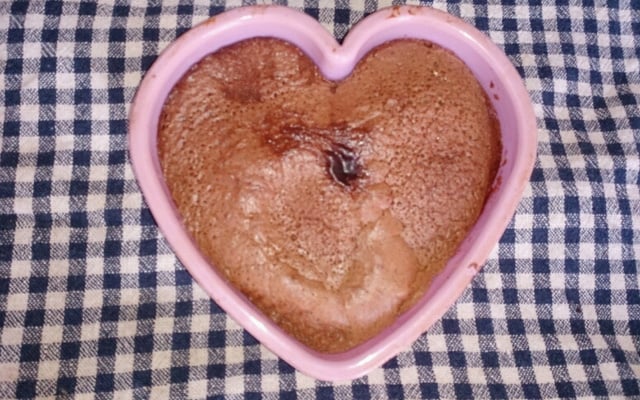 Fondant cœur chocolat