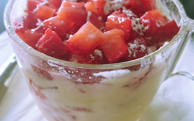 Délice de tiramisu aux fraises