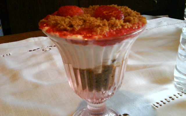 Verrine à la fraises aux spéculoos