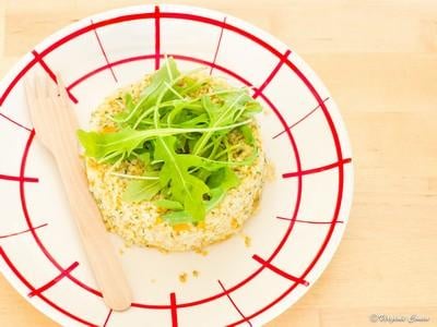 Timbale de boulgour aux carottes et oignons