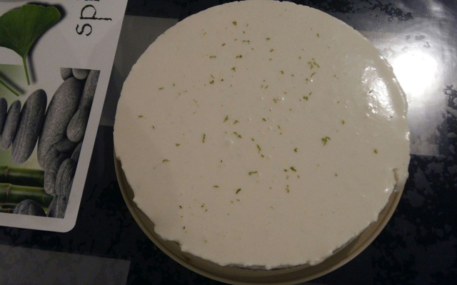 Cheesecake sans cuisson au citron vert