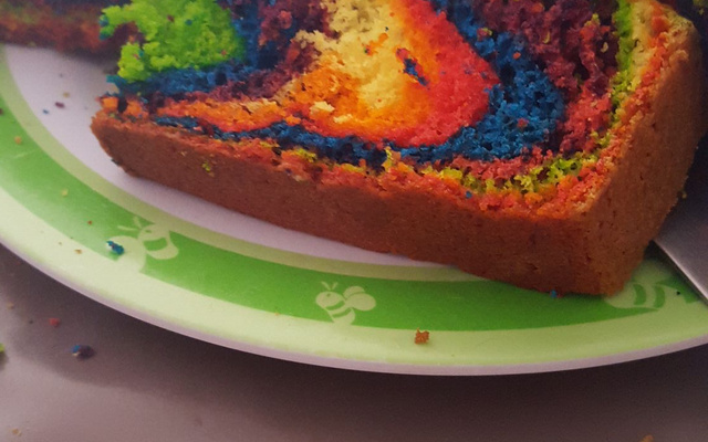 Rainbow cake au yaourt