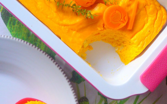 Flan de carottes Cantal et gruyère