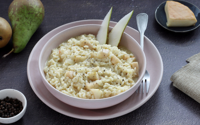 Risotto à la poire et au Munster