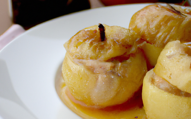 Pommes farcies à la compote