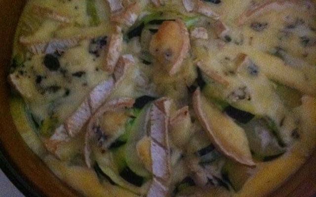 Gratin de courgettes au bleu