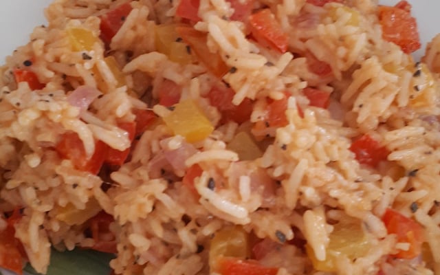 Risotto aux poivrons