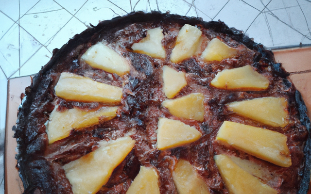 Tarte ananas - chocolat