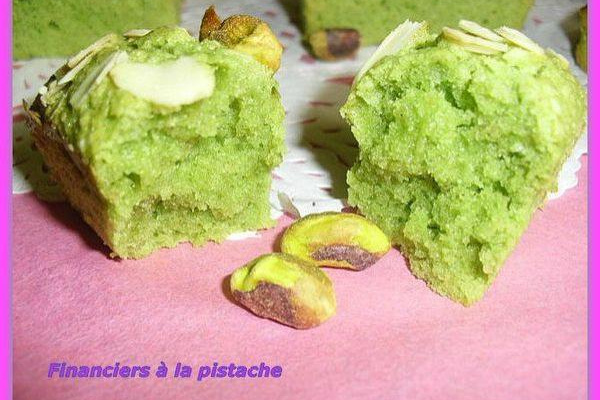 Financier à la pistache