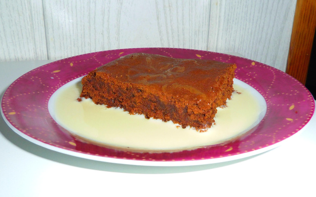 Fondant au chocolat et crème anglaise