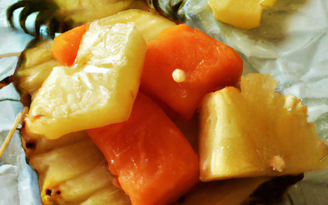 Papillote de saumon en compagnie de l'As des Ananas
