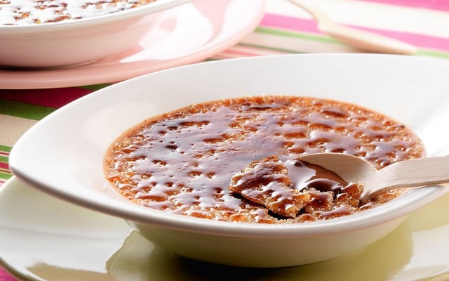 Crème au chocolat façon crème brûlée