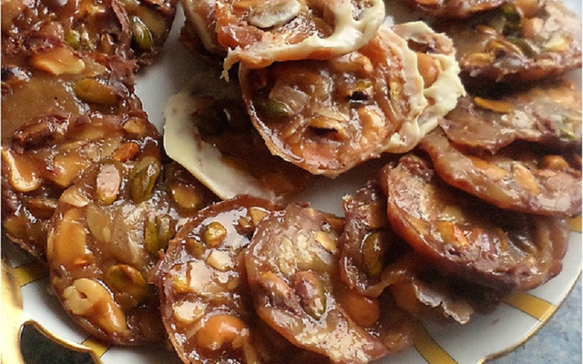 Florentins aux noix de cajou et à la pistache