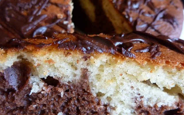 Gâteau aux deux chocolats pour le goûter
