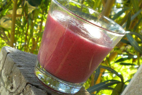 Smoothie poires cassis