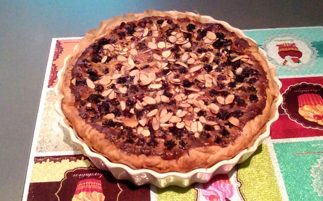 Tarte aux mures amandées