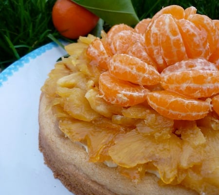 Tarte tatin banane, ananas et clémentine