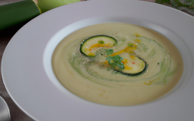 Velouté minute aux courgettes