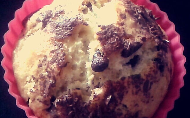 Muffins au lait de coco et pépites de chocolat