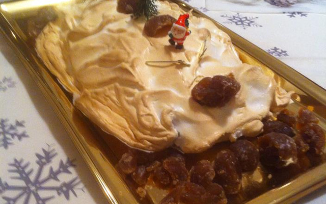 Bûche meringuée