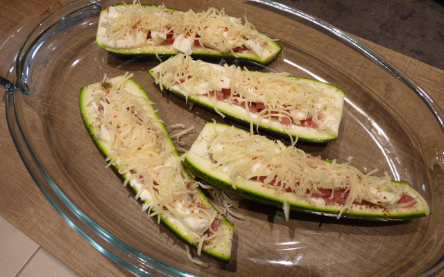 Courgette aux lardons