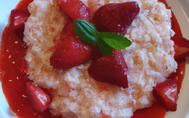 Risotto aux fraises rapide