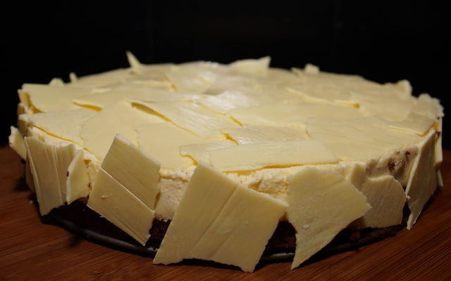 Chocofondant mousse vanille de madagascar marbré sauce caramel