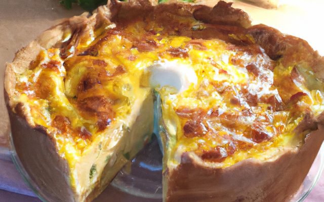 Quiche soufflée au fromage