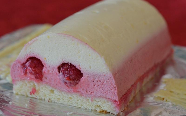 Bûche citron framboise