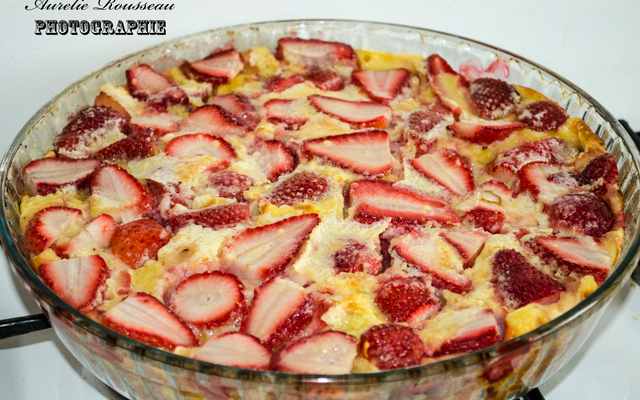 Clafoutis aux fraises