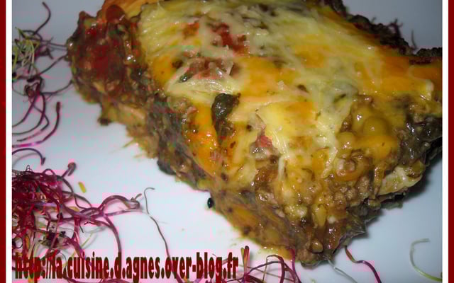 Gratinée de bœuf et de légumes