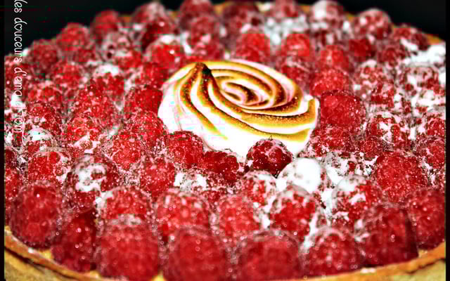 Tarte aux framboises économique