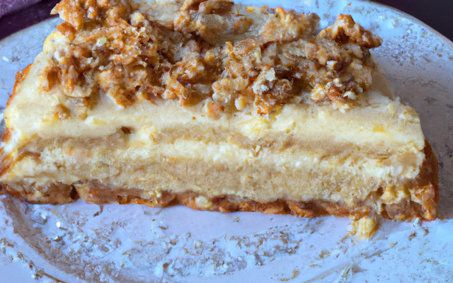 Gâteau aux noix vanillé à la cassonade