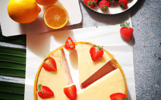 Cheesecake aux fraises et citron