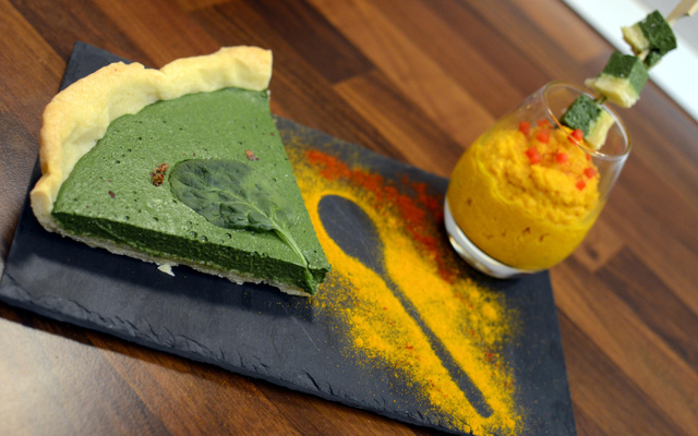 Tarte froide chèvre et épinards