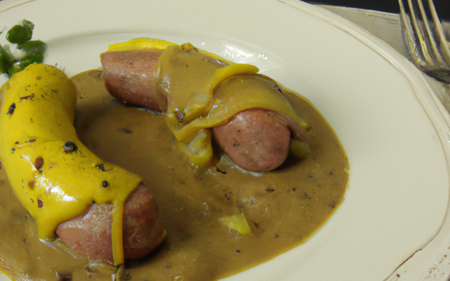 Andouillette de loup sauce moutarde