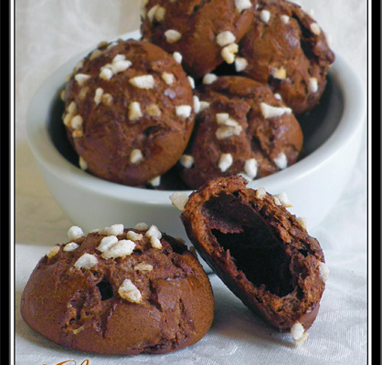 Chouquettes au chocolat et fève tonka