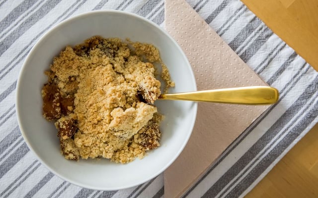 Crumble aux pommes comme en Grande-Bretagne