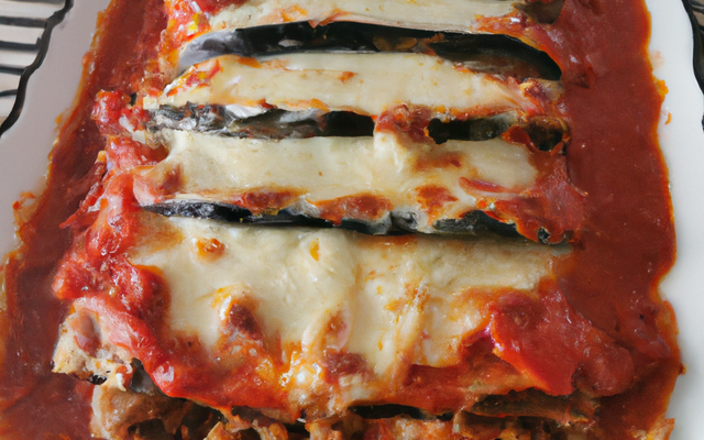 Lasagnes tomate aubergine mozzarella