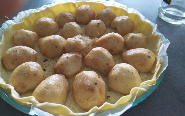 Tarte aux poires fraîches