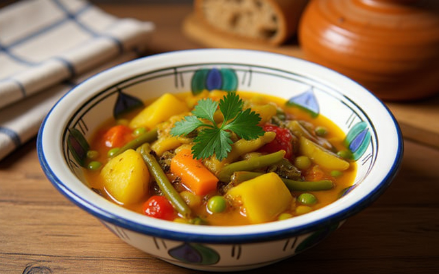 Tajine de légumes traditionnel
