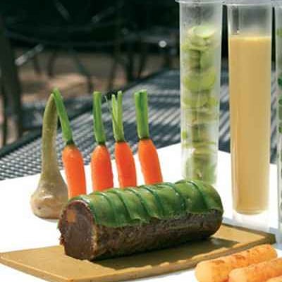 Joue de bœuf blond, légumes printaniers du Lot-et-Garonne