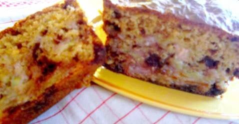 Gateau à la banane pépites de chocolat