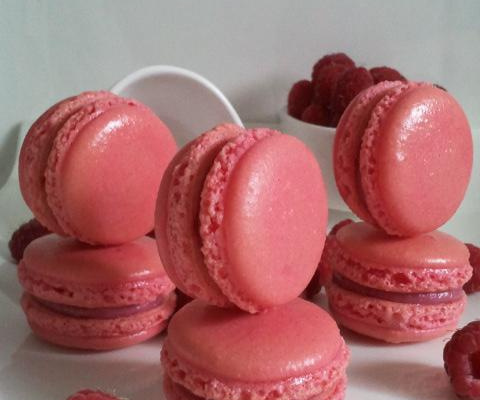 Macarons à la framboise économiques
