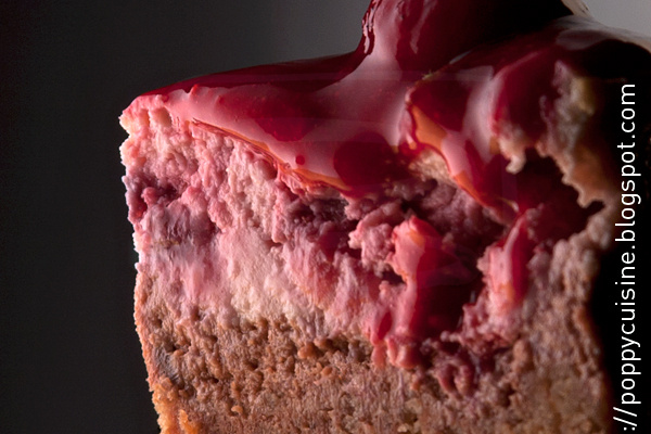 Cheesecake framboise et chocolat en mignardise !