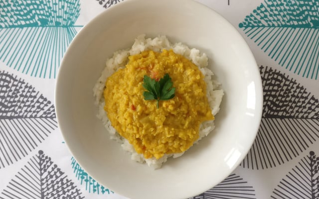 Dahl de lentilles corail
