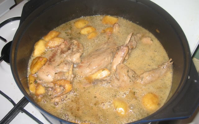 Faisan aux pommes et au cidre